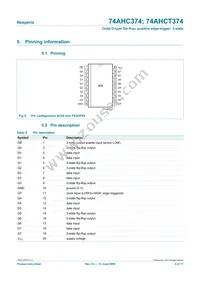 74AHC374D Datasheet Page 4