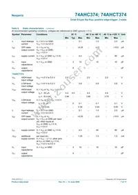 74AHC374D Datasheet Page 7