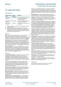 74AHC594DB-Q100J Datasheet Page 20