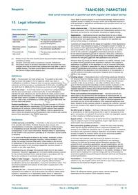 74AHC595PW/AUJ Datasheet Page 18