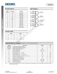 74AHC86S14-13 Datasheet Page 2