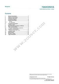 74AHC9541APWJ Datasheet Page 17