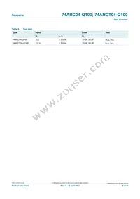 74AHCT04BQ-Q100X Datasheet Page 8