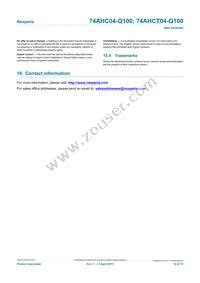 74AHCT04BQ-Q100X Datasheet Page 14