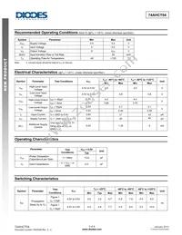 74AHCT04T14-13 Datasheet Page 3