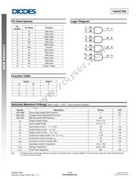 74AHCT08S14-13 Datasheet Page 2
