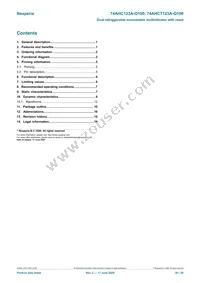 74AHCT123ABQ-Q100X Datasheet Page 20