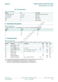 74AHCT125BQ-Q100 Datasheet Page 3