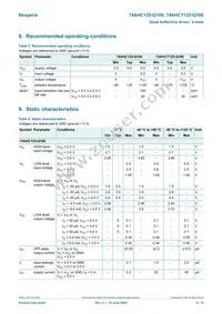 74AHCT125BQ-Q100 Datasheet Page 4