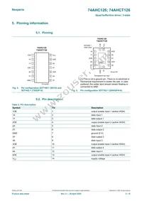 74AHCT126D/AUJ Datasheet Page 3