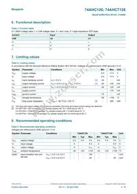 74AHCT126D/AUJ Datasheet Page 4