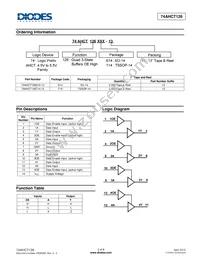 74AHCT126T14-13 Datasheet Page 2