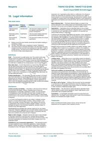 74AHCT132BQ-Q100X Datasheet Page 15