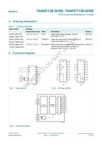 74AHCT138BQ-Q100X Datasheet Page 2