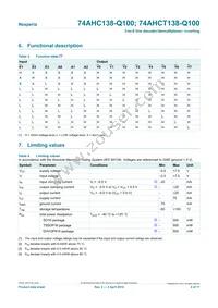 74AHCT138BQ-Q100X Datasheet Page 4