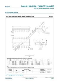 74AHCT138BQ-Q100X Datasheet Page 11