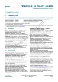 74AHCT138BQ-Q100X Datasheet Page 15