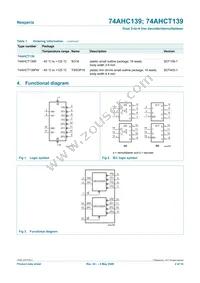 74AHCT139D Datasheet Page 2