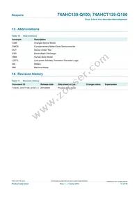 74AHCT139D-Q100J Datasheet Page 13