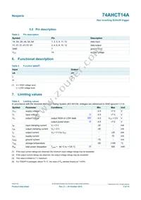 74AHCT14APWJ Datasheet Page 3