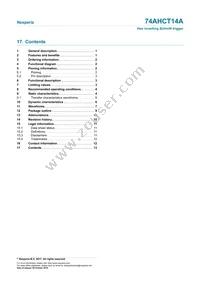 74AHCT14APWJ Datasheet Page 13