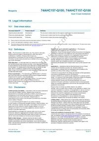 74AHCT157BQ-Q100X Datasheet Page 15