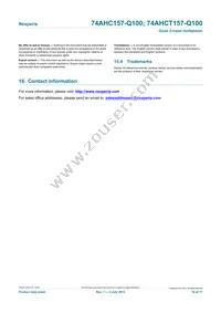 74AHCT157BQ-Q100X Datasheet Page 16