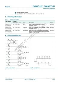 74AHCT157D Datasheet Page 2
