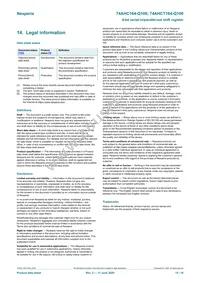 74AHCT164BQ-Q100X Datasheet Page 15