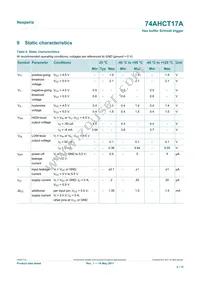 74AHCT17APWJ Datasheet Page 4