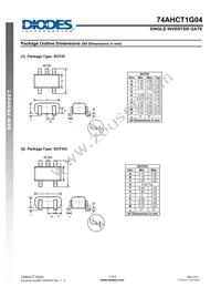 74AHCT1G04W5-7 Datasheet Page 7