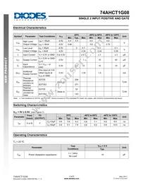 74AHCT1G08SE-7 Datasheet Page 4