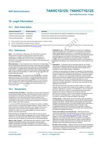 74AHCT1G125GW Datasheet Page 16