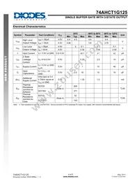 74AHCT1G125W5-7 Datasheet Page 4