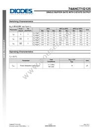 74AHCT1G125W5-7 Datasheet Page 5