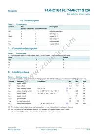 74AHCT1G126GM Datasheet Page 3