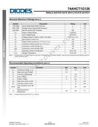 74AHCT1G126W5-7 Datasheet Page 3