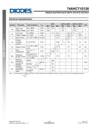 74AHCT1G126W5-7 Datasheet Page 4