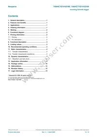 74AHCT1G14GV-Q100 Datasheet Page 14
