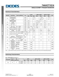 74AHCT1G14W5-7 Datasheet Page 4