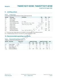 74AHCT1G17GW-Q100H Datasheet Page 4