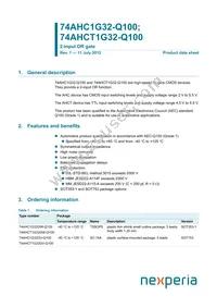 74AHCT1G32GV-Q100 Datasheet Cover