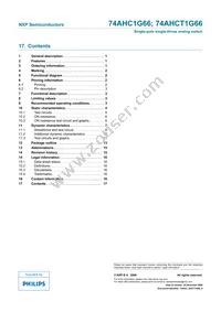 74AHCT1G66GW Datasheet Page 17