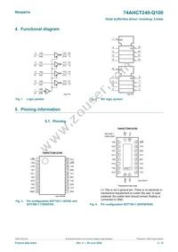 74AHCT240BQ-Q100X Datasheet Page 2