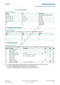 74AHCT240BQ-Q100X Datasheet Page 3