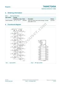 74AHCT245APWJ Datasheet Page 2