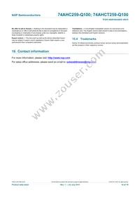 74AHCT259PW-Q100J Datasheet Page 18