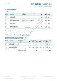 74AHCT2G126DP Datasheet Page 3
