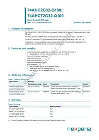 74AHCT2G32GD-Q100H Datasheet Cover