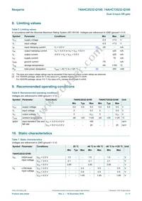 74AHCT2G32GD-Q100H Datasheet Page 3